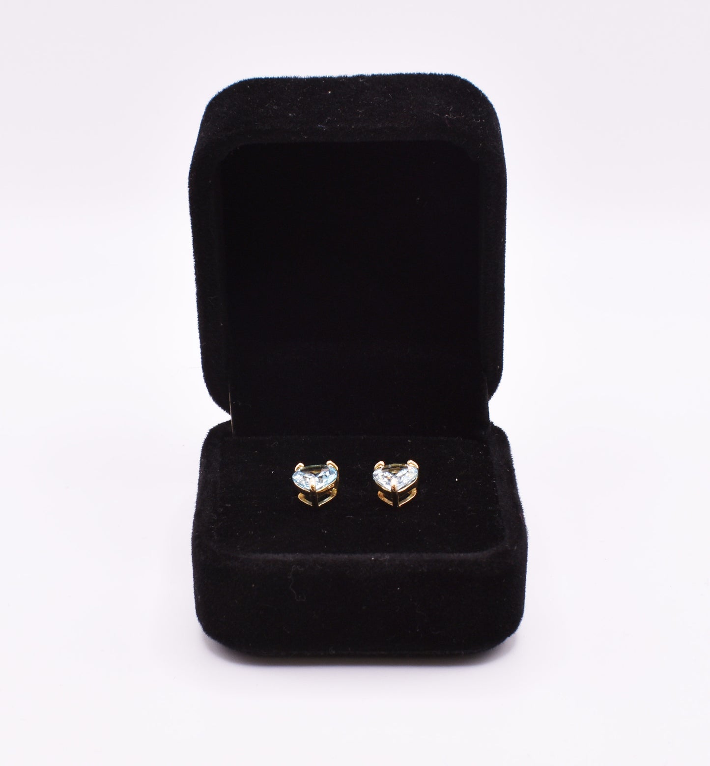 Pair of 18k Yellow Gold Topaz Stud Earrings