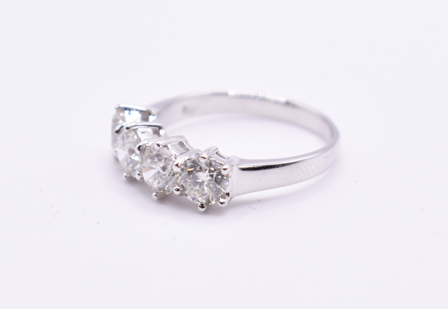 18k White Gold 4 Stone Diamond Ring