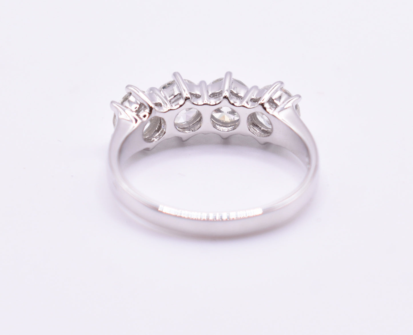 18k White Gold 4 Stone Diamond Ring