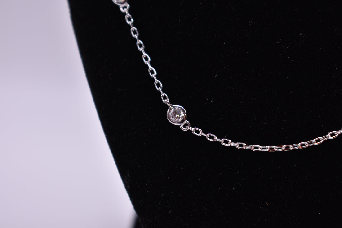 18k White Gold & Diamond Necklace